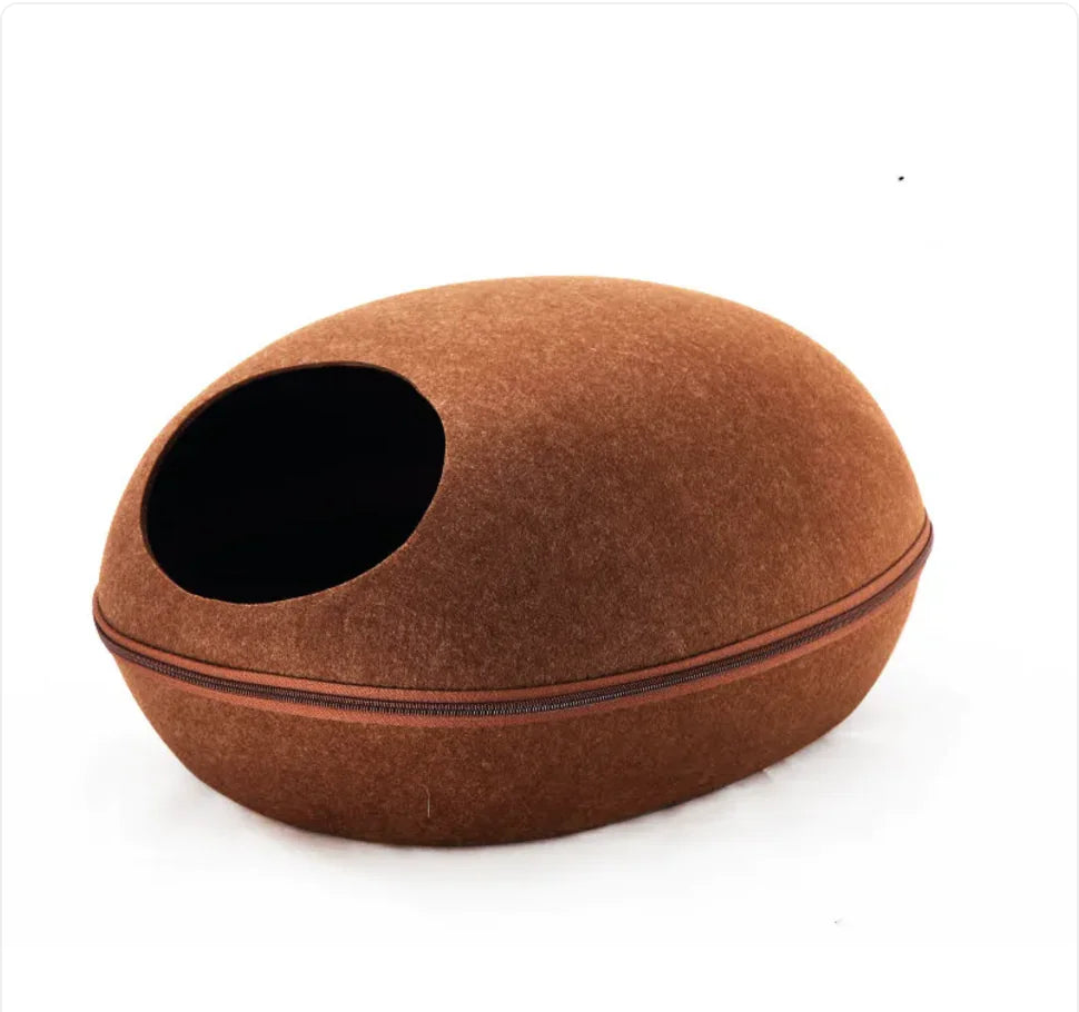 Eggshell Cat Bed