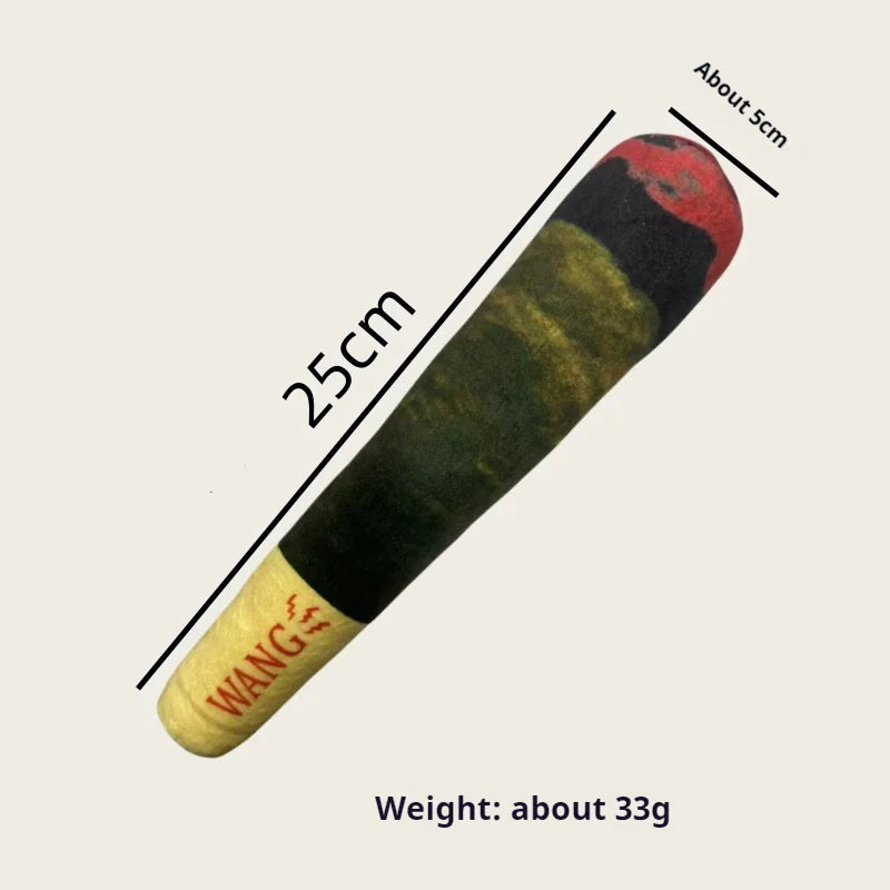 Cigar Plush Squeaky Dog Toy