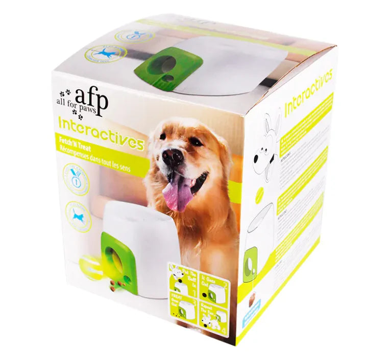 Automatic treat and ball dispenser