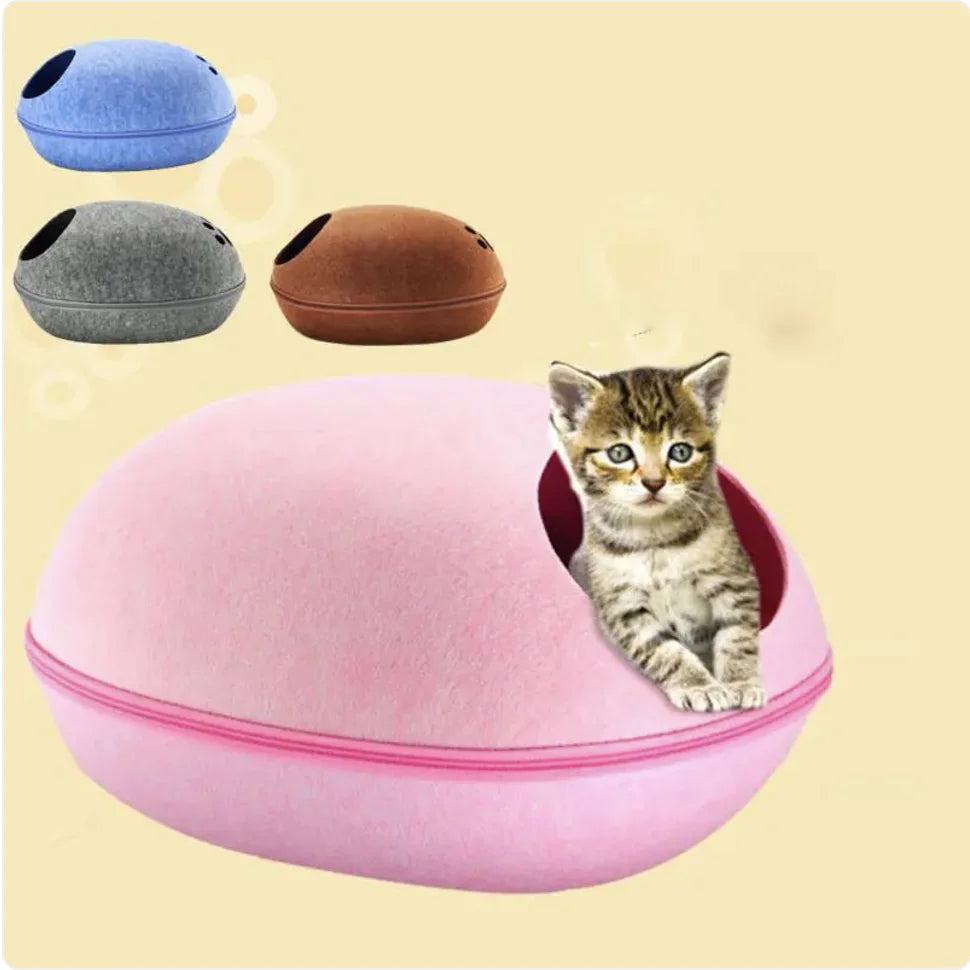 Eggshell Cat Bed