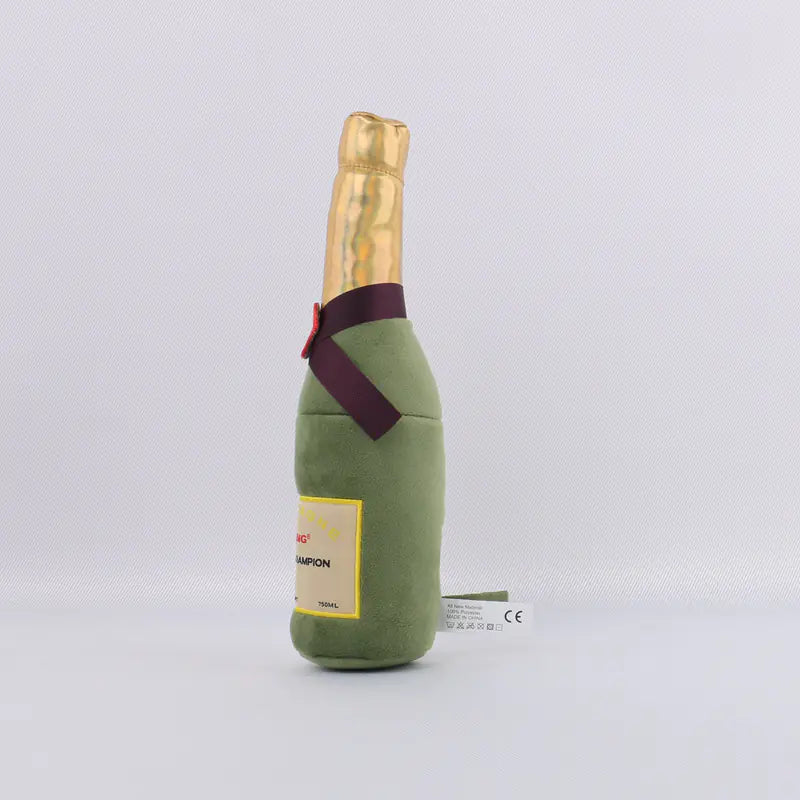 Beer Bottle Plush Dog Toy