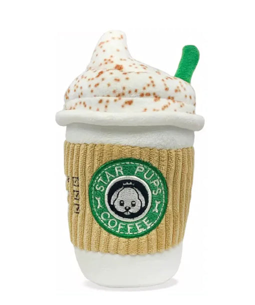 Coffee Plush Dog Toy